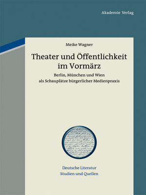 cover image of Theater und Öffentlichkeit im Vormärz